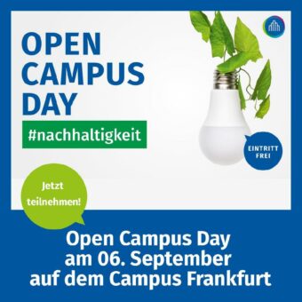 Reminder Nachhaltigkeitstag am Campus Frankfurt