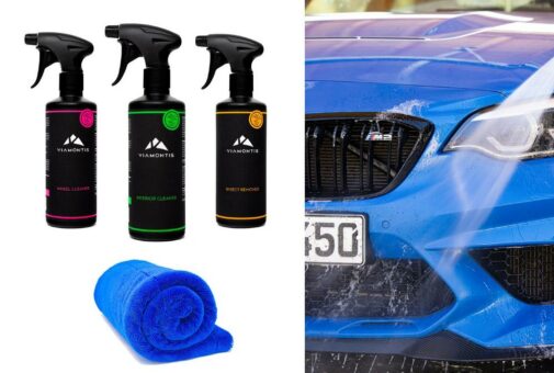 Vier gewinnt: das Viamontis Cleaning Max-Set zur Fahrzeugpflege