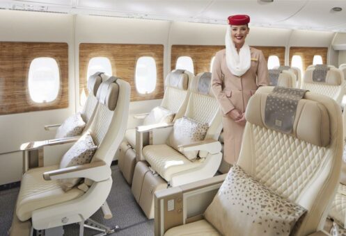 Emirates setzt neue Premium Economy auf fünf weiteren Strecken ein