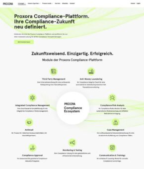 Jubiläum und Neuaufstellung der Kommunikation beim Compliance-IT-Pionier PROXORA