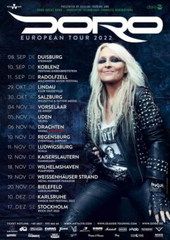 Doro wird offizieller Sponsor der europäischen Herbsttournee von  Doro Pesch