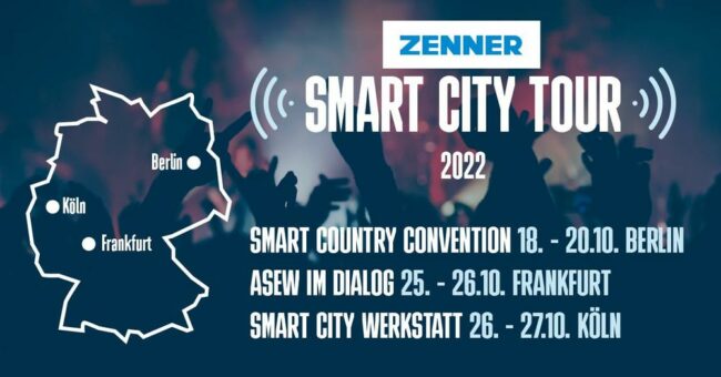 ZENNER auf Smart City Tour: Smart Country Convention, ASEW im Dialog und Smart City Werkstatt