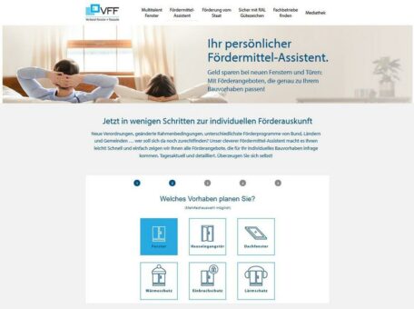 Kostenloser Förderrechner für Fenster und Türen ist online