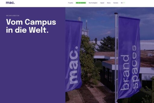 mac. brand spaces relauncht Website