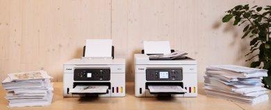 Canon stellt zwei neue, besonders sparsame MAXIFY MegaTank-Drucker für das Homeoffice vor