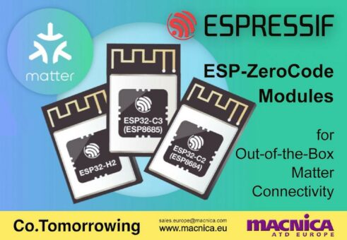 Espressif kündigt ESP-ZeroCode Module zur einfachen Entwicklung Matter-kompatibler Smart-Home-Geräte an