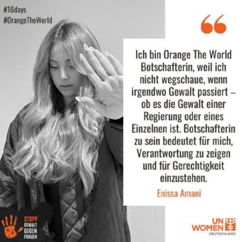 Stopp Gewalt gegen Frauen: Orange The World 2022