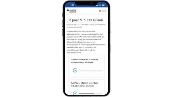 Stress abbauen: App für entspannende Pausen