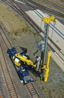 Spezialtiefbau-Arbeiten am Gleis: RTG Rammtechnik GmbH und Techne entwickeln Gleisgründungszug