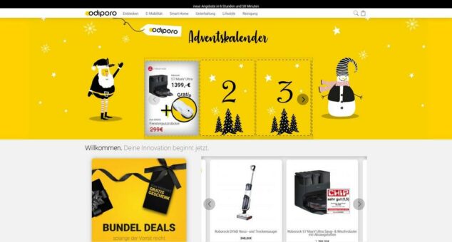 Ein wichtiger Tag für die Odiporo GmbH: Neuer E-Shop, Adventskalender und weihnachtliche Spende!