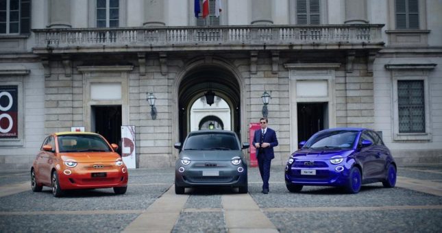 Armani, Bvlgari und Kartell gestalten drei einzigartige Fiat 500