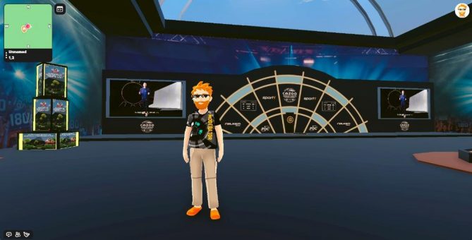 „Ally Pally”-Feeling im „Decentraland“: SPORT1 und 42Meta bringen die Darts-WM ins Metaverse