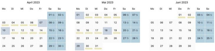 In diesen Wochen sind 2023 deine Mitarbeitenden im Urlaub!