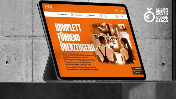 PCI-Website mit German Design Award 2023 ausgezeichnet