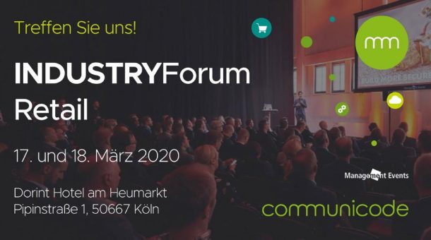 IndustryForum Retail – communicode ist Business-Partner auf der Konferenz