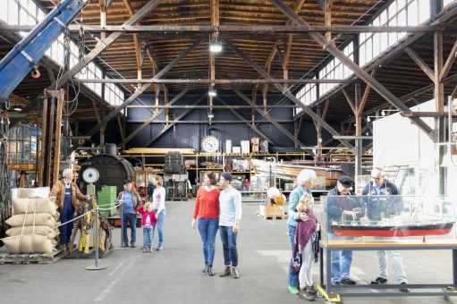 „Flexibles Flimmern“ im Deutschen Hafenmuseum (im Aufbau) – Schuppen 50A