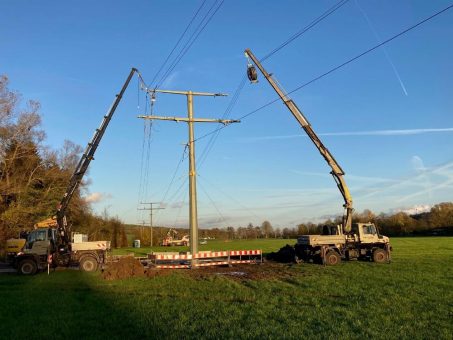 N-ERGIE Netz GmbH verstärkt Stromleitung zwischen Langenzenn und Wilhermsdorf