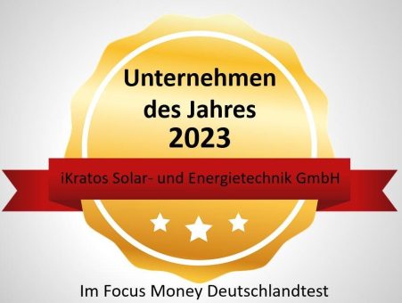 iKratos Photovoltaik und Wärmepumpe – Unternehmen des Jahres 2023