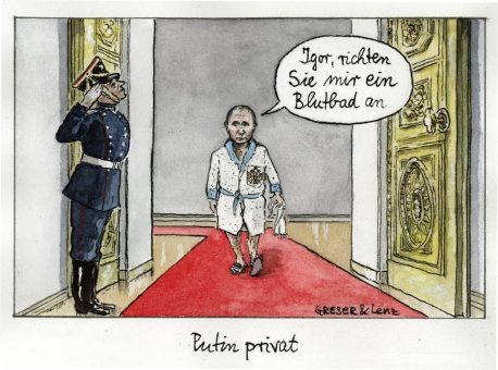 „Karikaturenpreis der deutschen Zeitungen“ für Greser & Lenz/ Fotopreis der Landesvertretung Rheinland-Pfalz für Bernd Kammerer und Boris Roessler