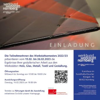 Abschlussausstellung des Werkstattsemesters 2022/23