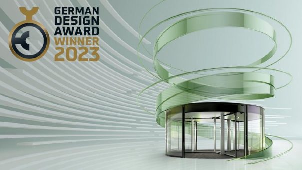 Karussellschiebetür von Boon Edam gewinnt German Design Award 2023