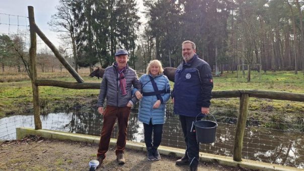 Spende für einen Elchtransport im Wildpark Müden