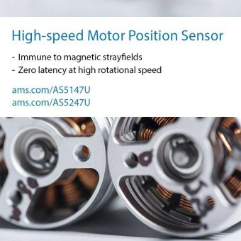 Verbesserte Positionssensoren von ams für Elektromotoren mit hoher Drehzahl helfen der Autoindustrie bei der Elektrifizierung