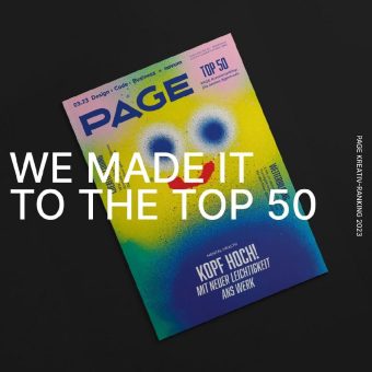 PAGE Kreativranking 2023: insglück unter den TOP 50