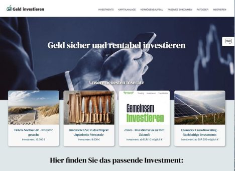 Optimale Geldanlage leicht gemacht: Geld-investieren.de