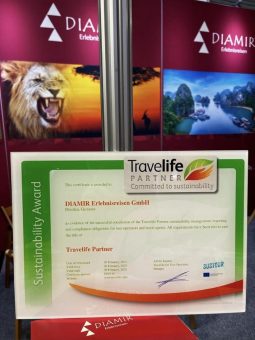 DIAMIR Erlebnisreisen erhält Travelife Partner Award