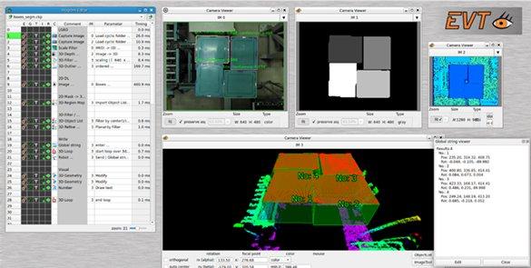 Bin Picking mit dem Deep Learning Recognizer von EVT