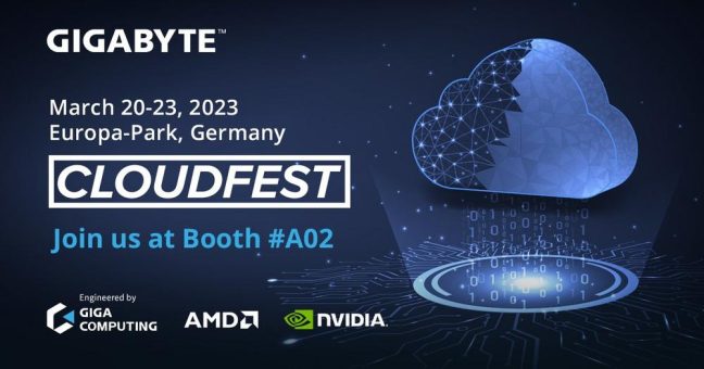 GIGABYTE und GIGA COMPUTING beim CloudFest 2023