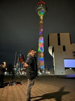 Erst bei der ARTbase LENKWERK, jetzt am Rheinturm