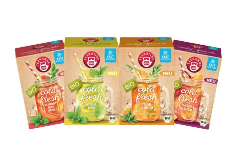 Heiß im Trend, cool im Glas: TEEKANNE cold & fresh in Bio-Qualität