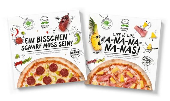 Franco Fresco erweitert Sortiment und bringt gleich zwei neue Gustavo Gusto-Tiefkühlpizzen auf den Markt: „Prosciutto e Ananas“ und „Salame Piccante“