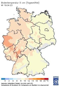 Bodentemperatur und Bodenfeuchte erlauben in Kürze die Maisaussaat