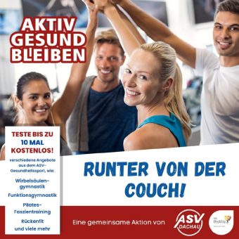 AKTIV GESUND BLEIBEN – gemeinsames Sportangebot von ASV Dachau und BKK ProVita