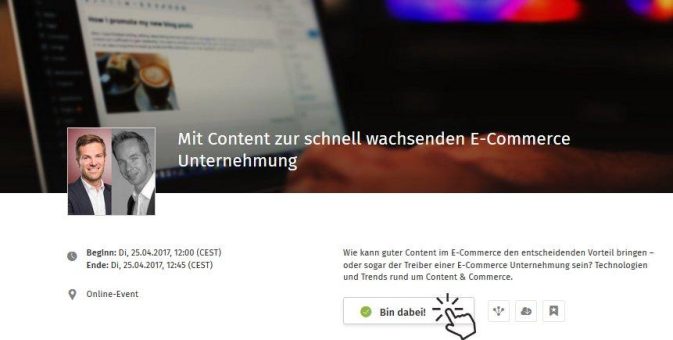 WebConference: Mit Content zur schnell wachsenden E-Commerce Unternehmung