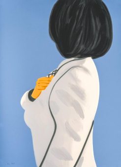 Alex Katz Vivien in White Coat – FRANK FLUEGEL GALERIE – Originalgrafik erschienen