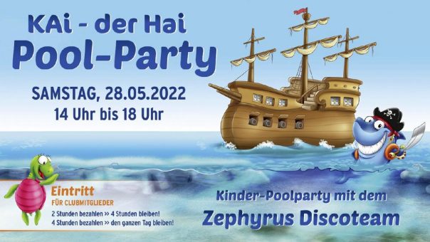 KAi – der Hai Pool – Party im Europabad Karlsruhe