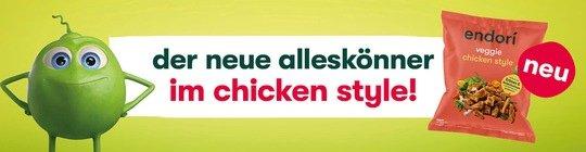 Wrap it up: Komplette Sortimentsumstellung und Launch „veggie chicken style“ bei endori