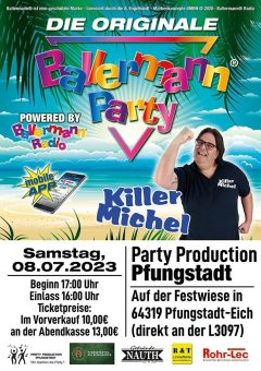 Partysause vom Feinsten: Die originale Ballermann Party in Pfungstadt