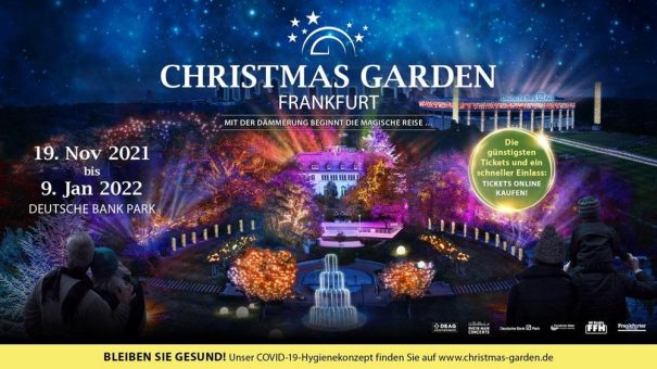 Wegen großer Nachfrage: neue Öffnungszeiten für den Christmas Garden Frankfurt.