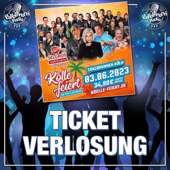 Ticketalarm auf Ballermann Radio für Event-Highlight „Kölle feiert“ am 03.06.23