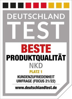 NKD erhält zum 2. Mal die Auszeichnung „Beste Produktqualität“