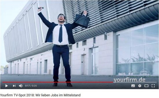 Yourfirm.de wirbt erstmals im TV