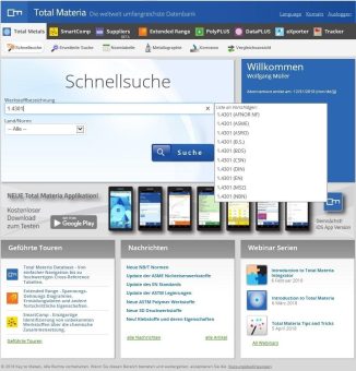 Weltweit umfangreichste Werkstoff-Datenbank erleichtert Materialsuche