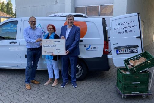 BBBank Stiftung fördert Karlsruher Tafel mit 30.000 Euro