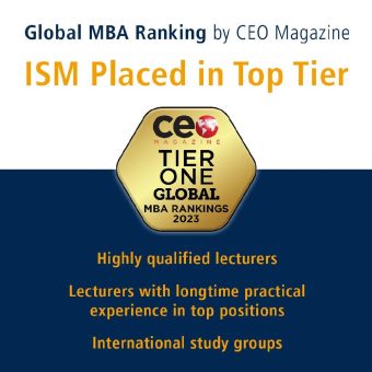 Spitzenposition im globalen MBA-Ranking für die ISM