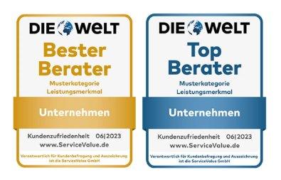 Auszeichnungen für Deutschlands beste Berater